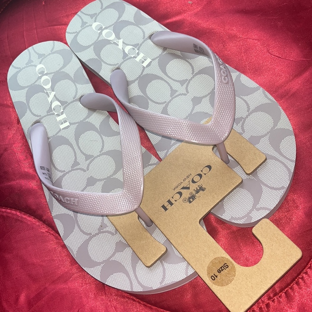Coach flip flops